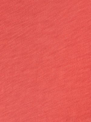 Samt t-shirt aus baumwoll Velvet rot