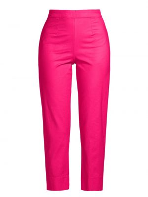 Хлопковые прямые брюки Frances Valentine розовые