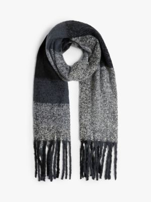 Асимметричный клетчатый шарф James Lakeland серый
