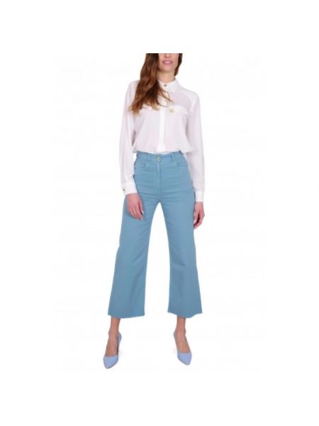 High waist bootcut jeans Elisabetta Franchi blau