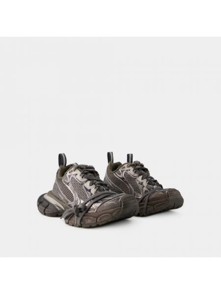 Sneakersy z siateczką Balenciaga brązowe