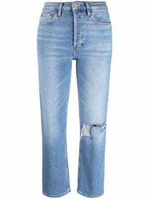 Roztrhané džínsy s rovným strihom Re/done