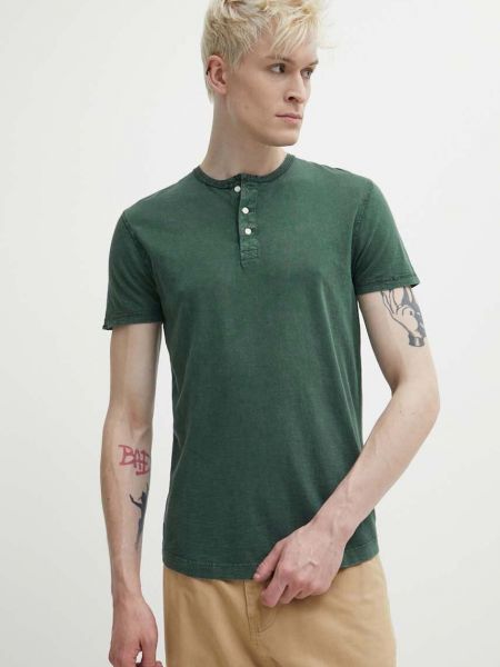 Tricou din bumbac Superdry verde