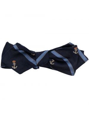 Cardigan brodé à boutons en laine Polo Ralph Lauren bleu