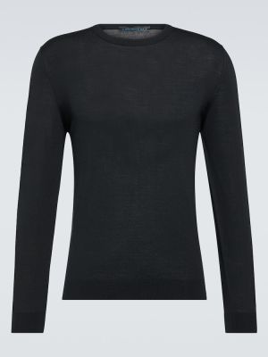 Woll sweatshirt Kiton schwarz