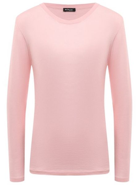 Кашемировый шелковый пуловер Kiton розовый