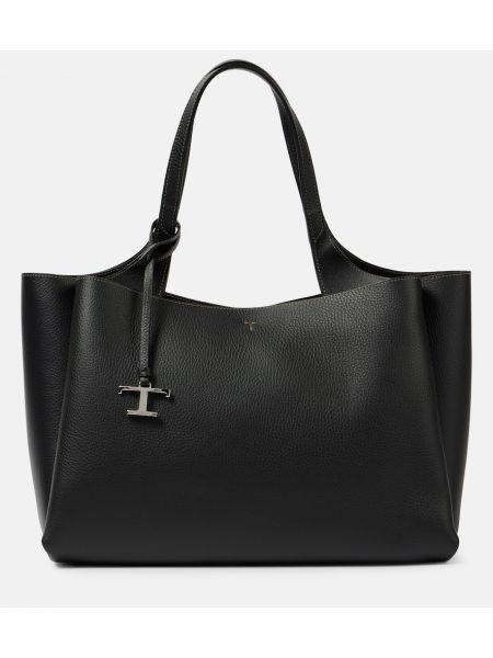 Læder shopping bag Tod's sort