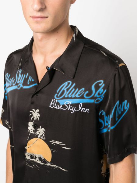 Camicia in viscosa Blue Sky Inn