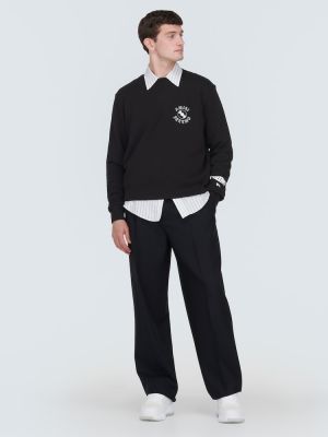 Jersey sweatshirt aus baumwoll mit print Amiri schwarz