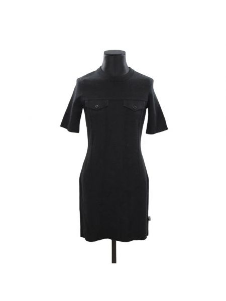 Sukienka wełniana Moschino Pre-owned czarna