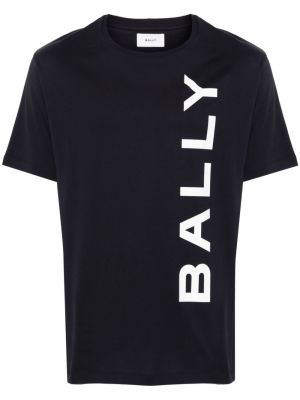 Bavlnené tričko Bally modrá