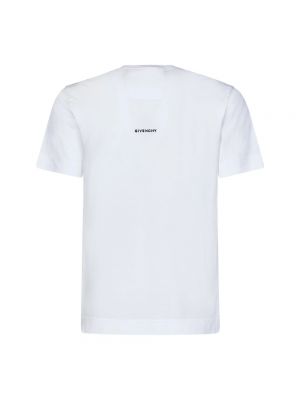 Camiseta con bordado de algodón Givenchy blanco
