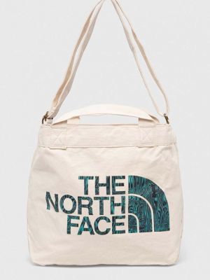 Bavlněná kabelka The North Face béžová
