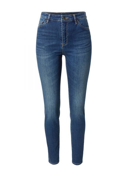 Bavlnené džínsy s vysokým pásom na zips Armani Exchange