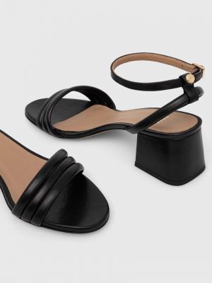 Kožené sandály Boss černé