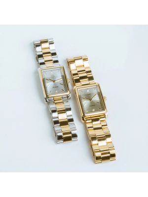 Relojes de cristal chapados en oro Sif Jakobs Jewellery blanco