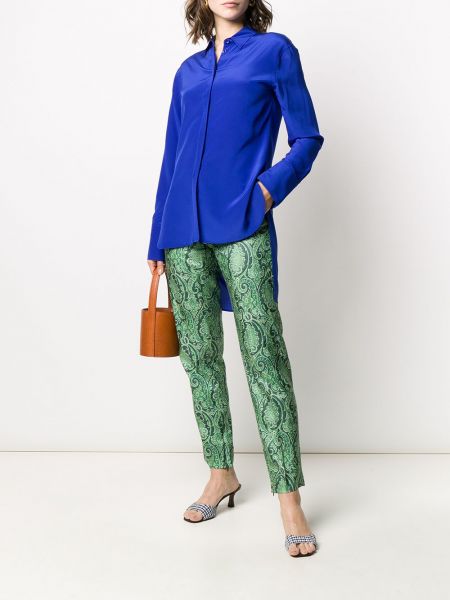 Pantalones de cachemir con estampado con estampado de cachemira Dolce & Gabbana Pre-owned verde