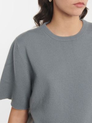 Kašmírové tričko Extreme Cashmere sivá