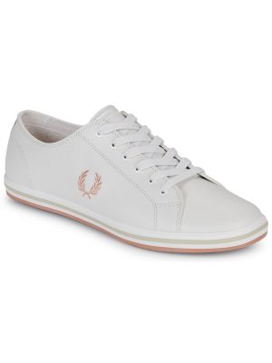 Bőr sneakers Fred Perry bézs