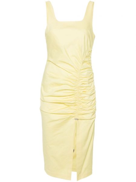 Midi šaty Karl Lagerfeld žltá