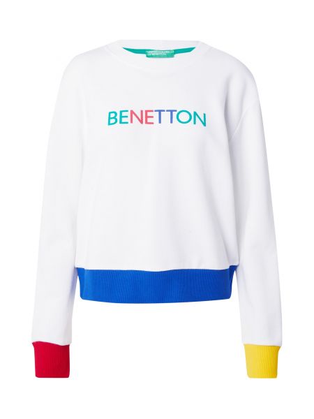 Суичър без качулка United Colors Of Benetton бяло
