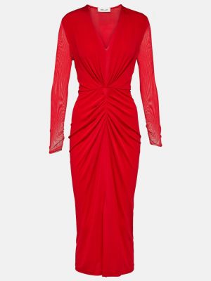 Платье миди из джерси Diane Von Furstenberg красное