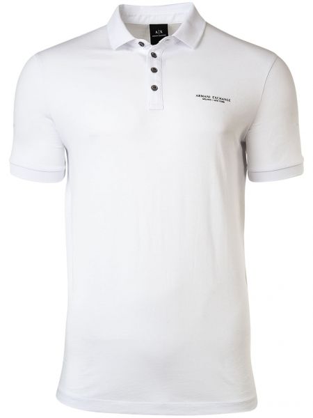 Поло тениска Armani Exchange бяло