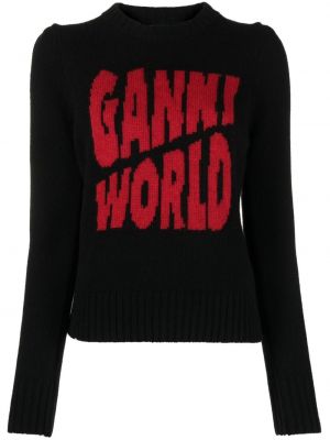 Sweter Ganni czarny