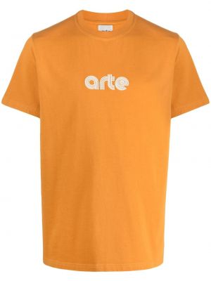Pamut póló nyomtatás Arte narancsszínű