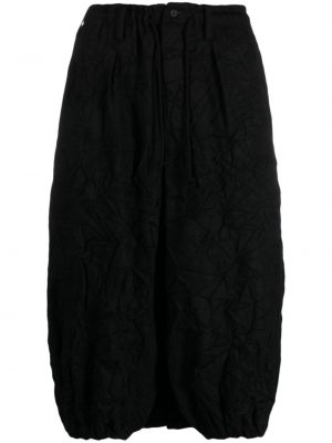 Flanelové šortky Yohji Yamamoto čierna