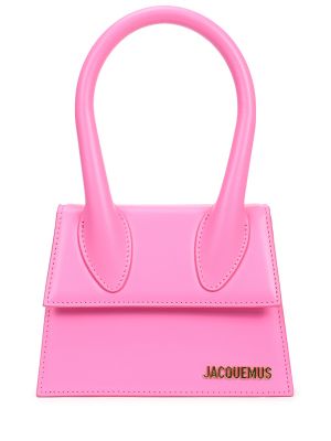 Кожаная сумка Jacquemus Розовая