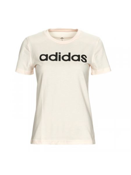 Koszulka z krótkim rękawem Adidas beżowa