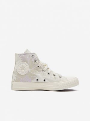 Със звездички ниски обувки на цветя Converse