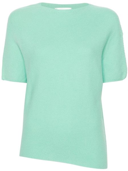 Asimetriškas megztas marškinėliai Christian Wijnants žalia