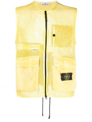 Mesh zip vest Stone Island gul