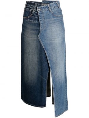 Asymetrická džínsová sukňa Jnby modrá