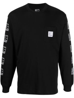 Bavlněné tričko Paccbet černé