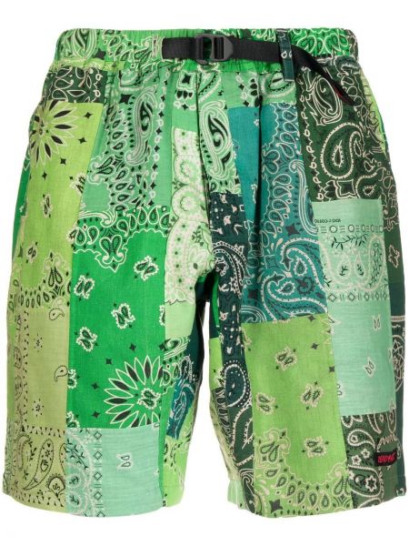 Shorts de sport à imprimé Readymade vert