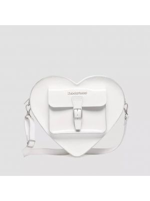 Кожаный рюкзак с сердечками Dr Martens белый