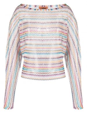 Top a maniche lunghe Missoni bianco