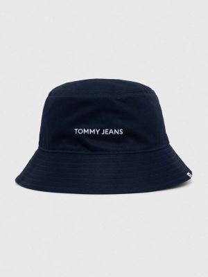 Pălărie din bumbac Tommy Jeans alb