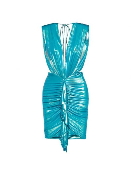 Sukienka mini Alexandre Vauthier niebieska