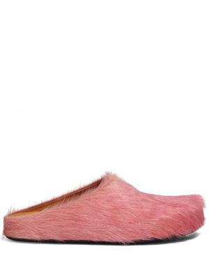 Usnjene sandali Marni roza