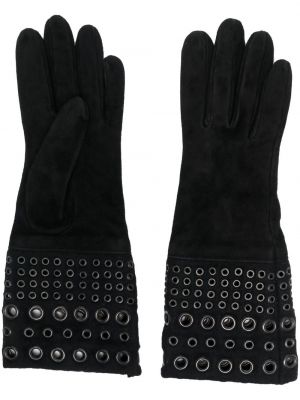 Велурени ръкавици Gianfranco Ferré Pre-owned черно