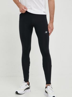 Běžecké kalhoty s potiskem New Balance černé