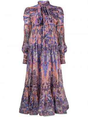 Trykt floral dress Zimmermann lilla