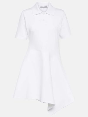 Asymetrické pletené šaty Jw Anderson bílé