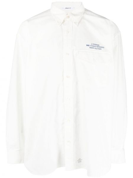 Риза с принт J.press бяло