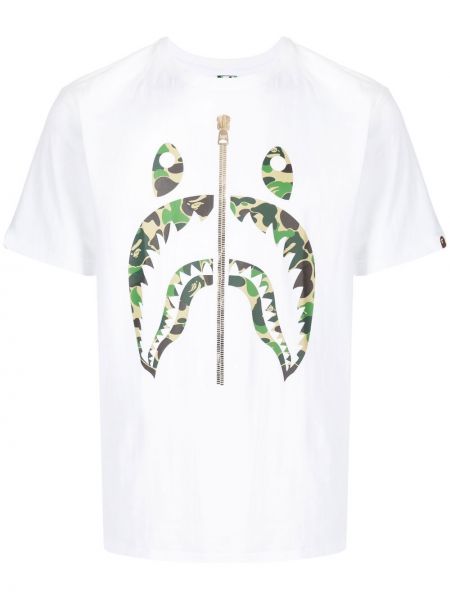 Bomull t-skjorte A Bathing Ape® hvit