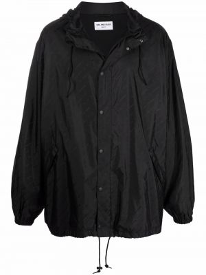 Jacke mit print Balenciaga schwarz